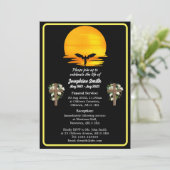 カスタマイズ可能なミニマル葬式招待状カード 招待状 (スタンド正面)