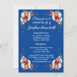 カスタマイズ可能なミニマル葬式招待状カード 招待状