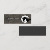 カスタマイズ可能なミニ名刺 スキニー名刺 (正面/裏面)