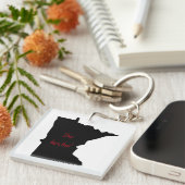 カスタマイズ可能なミネソタYou betchaアクリルキーチェーン キーホルダー (正面右)