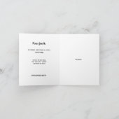 カスタマイズ可能なミュージカルイベント招待状 招待状 (内部)