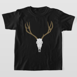 カスタマイズ可能なミュールジカの頭骨 Tシャツ