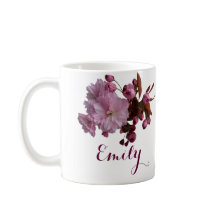 カスタマイズ可能なミリアム名ピンクのバラ花boho