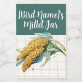 カスタマイズ可能なミレットをテーマにしたトリートメントフードラベル フードラベル (シングルラベル)