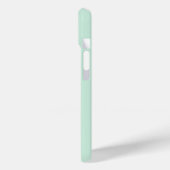 カスタマイズ可能なミントグリーンモノグラムフォンケース Case-Mate iPhoneケース (裏面 / 左)