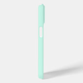 カスタマイズ可能なミントグリーンモノグラムフォンケース Case-Mate iPhoneケース (裏面 / 右)