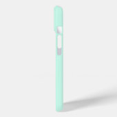 カスタマイズ可能なミントグリーンモノグラムフォンケース Case-Mate iPhoneケース (裏面 / 左)
