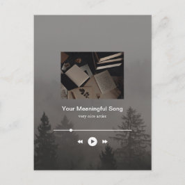 カスタマイズ可能なムーディーMusic Player エステティック ポストカード