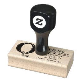 カスタマイズ可能なメカニカルモノグラム。イニシャル「Q」 ラバースタンプ