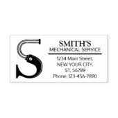 カスタマイズ可能なメカニカルモノグラム。イニシャル「S」 ラバースタンプ (インプリント)