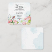 カスタマイズ可能なメス誕生日招待状 – 編集可能 エンクロージャーカード (正面/裏面)