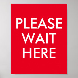 カスタマイズ可能なメッセージレッドをお待ちください ポスター