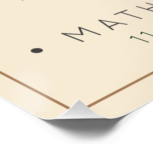 カスタマイズ可能なメモリアルアールヌーボーデイジー 素朴 ポスター (コーナー)