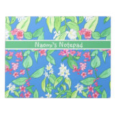 カスタマイズ可能なメモ帳またはジョッター、春の花 ノートパッド (正面)