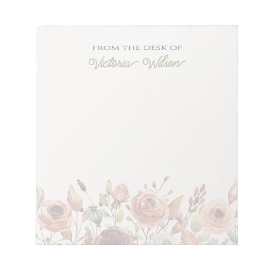 カスタマイズ可能なメモ帳テンプレート ノートパッド (正面)