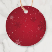 カスタマイズ可能なメリークリスマスギフトラベル フェイバータグ (裏面)