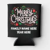 カスタマイズ可能なメリークリスマスクーラーボックス 缶クーラー (正面)