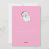 カスタマイズ可能なメリークリスマスサンタカード シーズンカード (裏面)