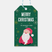 カスタマイズ可能なメリークリスマスサンタギフトラベル ギフトタグ (裏面)