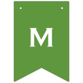 カスタマイズ可能なメリークリスマスレッドとグリーンバナー バンティングフラッグ (第1の旗)