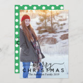 カスタマイズ可能なメリークリスマス シーズンカード (正面/裏面)