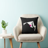 カスタマイズ可能なメリーランド州ラブリバーシブルピロー クッション (椅子)