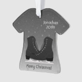 カスタマイズ可能なメンズアイス姿スケートシャツの装飾品 オーナメント (正面)