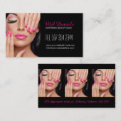 カスタマイズ可能なメーキャップアーティストの名刺 名刺 (正面/裏面)