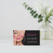 カスタマイズ可能なメーキャップアーティストの名刺 名刺 (スタンド正面)