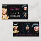 カスタマイズ可能なメーキャップアーティストの名刺 名刺 (正面/裏面)