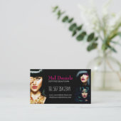 カスタマイズ可能なメーキャップアーティストの名刺 名刺 (スタンド正面)