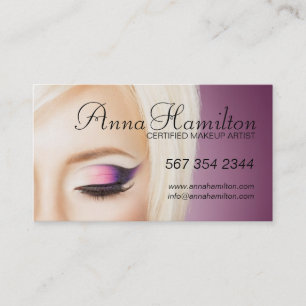 カスタマイズ可能なメーキャップアーティストの名刺 名刺