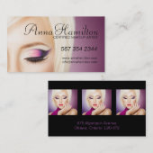 カスタマイズ可能なメーキャップアーティストの名刺 名刺 (正面/裏面)