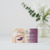 カスタマイズ可能なメーキャップアーティストの名刺 名刺 (スタンド正面)