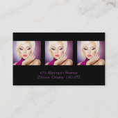 カスタマイズ可能なメーキャップアーティストの名刺 名刺 (裏面)