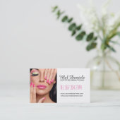 カスタマイズ可能なメーキャップアーティストの名刺 名刺 (スタンド正面)