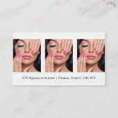 カスタマイズ可能なメーキャップアーティストの名刺 名刺 (裏面)