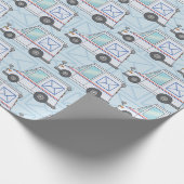 カスタマイズ可能なメールトラック ラッピングペーパー (角)