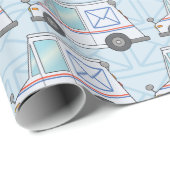 カスタマイズ可能なメールトラック ラッピングペーパー (ロールコーナー)