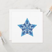 カスタマイズ可能なモザイクスターバスト カード (正面/裏面インサイチュ)