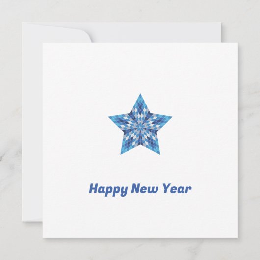 カスタマイズ可能なモザイクスターバスト カード (裏面)