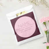 カスタマイズ可能なモダンなテキスト（枠付き） フェイバーバッグ (封をした状態)