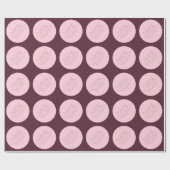 カスタマイズ可能なモダンなテキスト（枠線付き） ラッピングペーパー (フラット)