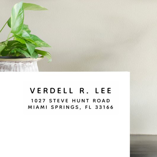 カスタマイズ可能なモダンリターンアドレスゴムスタンプ ラバースタンプ