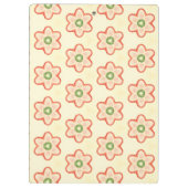 カスタマイズ可能なモダンレトロモノグラムのクリップボード クリップボード (裏面)