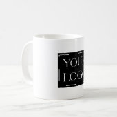 カスタマイズ可能なモダン作成 コーヒーマグカップ (正面左)