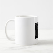 カスタマイズ可能なモダン作成 コーヒーマグカップ (左)