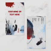 カスタマイズ可能なモダン異常抽象芸術名刺 名刺 (正面/裏面)