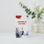 カスタマイズ可能なモダン異常抽象芸術名刺 名刺 (スタンド正面)