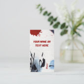 カスタマイズ可能なモダン異常抽象芸術名刺 名刺 (スタンド正面)